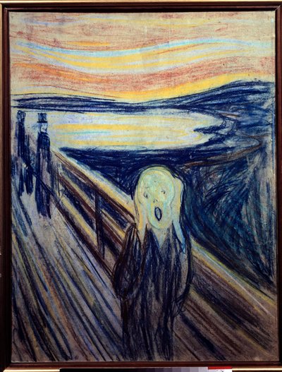 The scream. Painting by Edvard Munch Dani af Edvard Munch