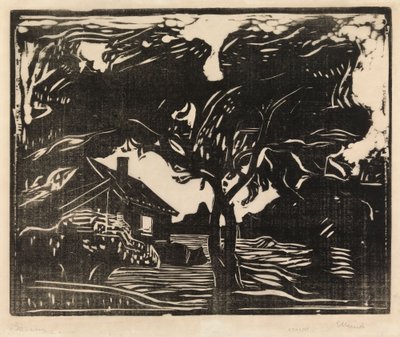 Træ af Edvard Munch