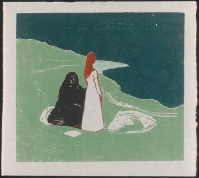 To kvinder ved bredden af Edvard Munch