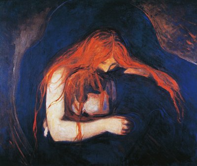 Vampyr af Edvard Munch