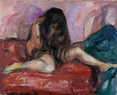 Grædende nøgen par Munch, Edvard (1863-1944). Olie på lærred, størrelse: 110x135 af Edvard Munch