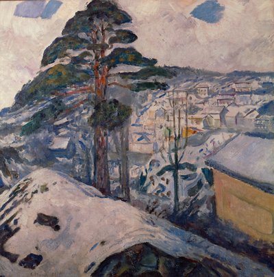 Vinter i Kragerø af Edvard Munch