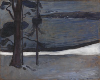 Vinter i Nordstrand af Edvard Munch