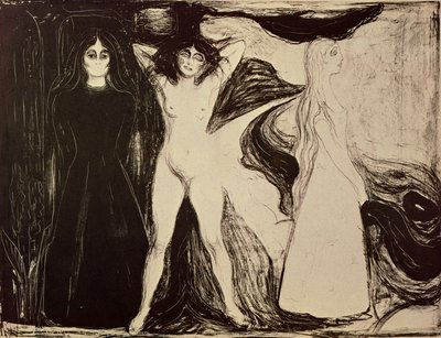 Kvinden i tre faser af Edvard Munch