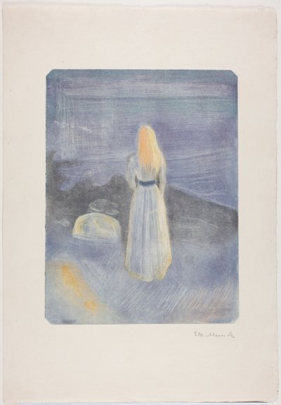 Ung kvinde på stranden af Edvard Munch