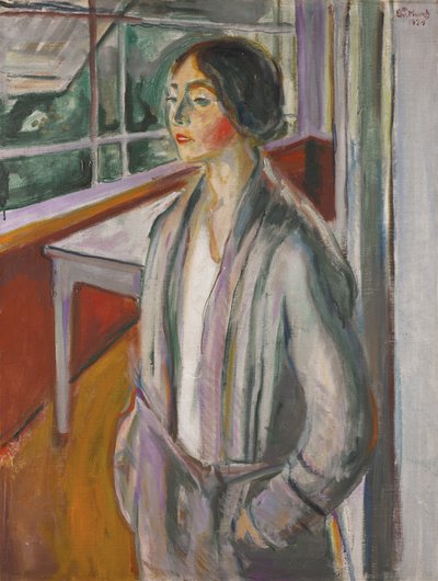 Ung kvinde på verandaen af Edvard Munch
