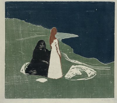 To kvinder ved strandkanten af Edvard Munch