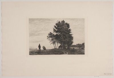 Aften udenfor en bondegård af Edvard Petersen