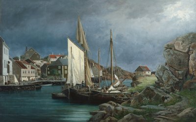 Fiskerby af Edvard Skari
