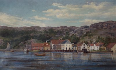 Åen i Flekkefjord af Edvard Skari