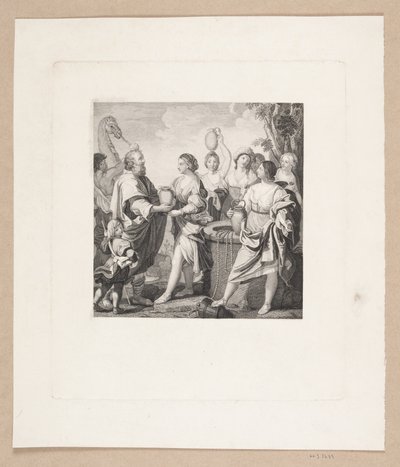 Elieser og Rebekka ved brønden af Edvard Sonne