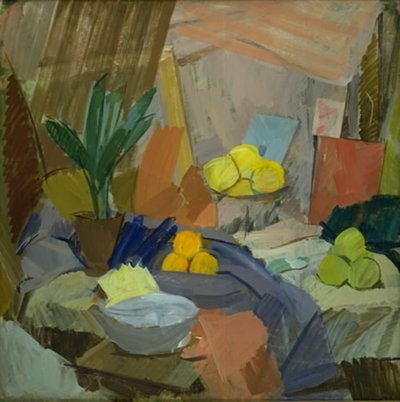 Stilleben med appelsiner af Edvard Weie