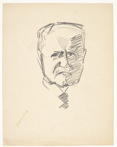 Studie til portræt af dr.med. Carl Lorentzen (1860-1932) af Edvard Weie