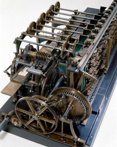 Detalje af Scheutz Difference Engine nr. 3 af Edvard and Scheutz Per Georg  Scheutz