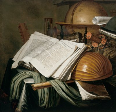 Vanitas Stilleben af Edwaert Colyer or Collier