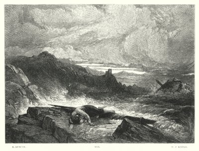 Lord Byrons barn Harold, Canto IV, strofe 179 af Edward (after) Duncan