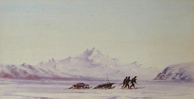 Arctic Scene (akvarel på papir) af Edward Adrian Wilson