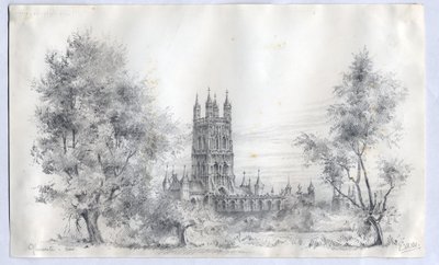 Gloucester Cathedral, 1900 af Edward Adrian Wilson