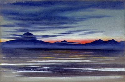 View of a Stretch of Sea, 1901-04 (wc på papir) af Edward Adrian Wilson