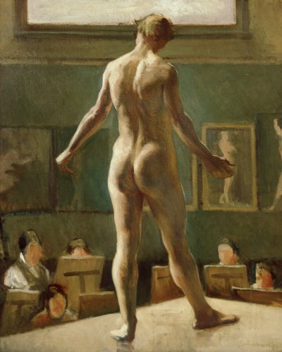 Mandsfigur Stående af Edward Alexander Wadsworth
