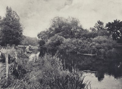 Boot Island under Stockbridge på testen (s/h-foto) af Edward Alfred Barton