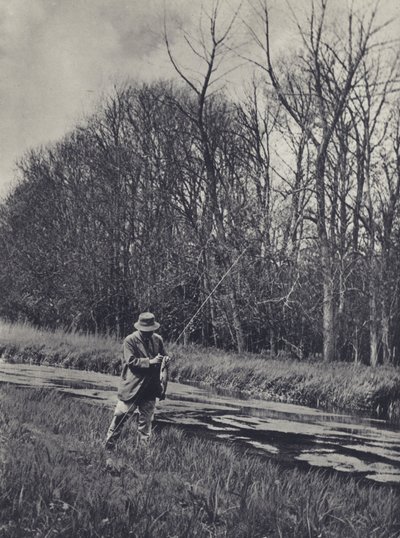 Tidligt forår på Kennet (s/h-foto) af Edward Alfred Barton