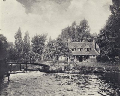 Thorney Weir Fishery House (s/h-foto) af Edward Alfred Barton