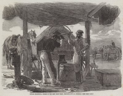 Før Sebastopol, Forge of the Left Siege Train af Edward Angelo Goodall
