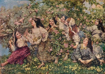 A Spring Rundelay, 1910 1935 af Edward Atkinson Hornel