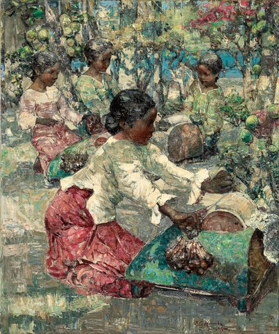 Burmesiske blonder af Edward Atkinson Hornel
