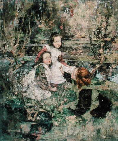 Indsamling af Primroser af Edward Atkinson Hornel
