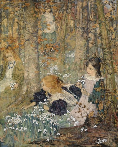 Forårets komme af Edward Atkinson Hornel