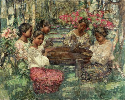 Tom-Tom-spillere, Ceylon af Edward Atkinson Hornel