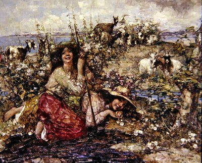 Hvor lærker synger og havfugle kalder af Edward Atkinson Hornel