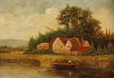 En mølle i Worcestershire, 1897 af Edward Austin