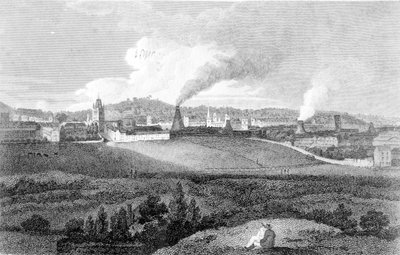 Udsigt over Bristol fra Pile Hill, graveret af Heath, udgivet af John Agg, 1809 af Edward Bird