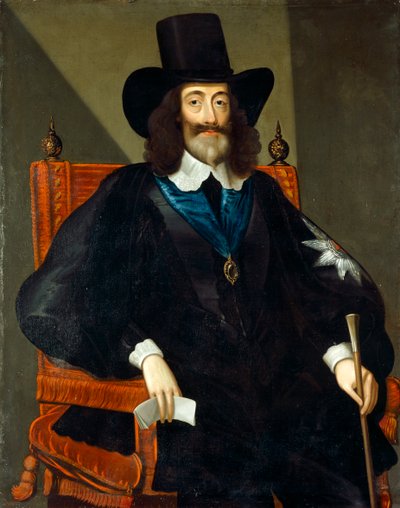 Portræt af Charles I under hans retssag af Edward Bower