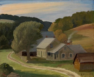 Landskab, ca. 1934. af Edward Bruce