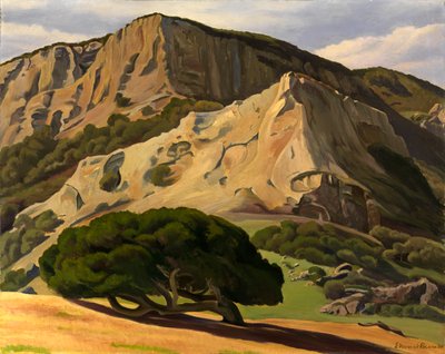 Oaks and Rocks--San Luis Obispo, 1930. af Edward Bruce