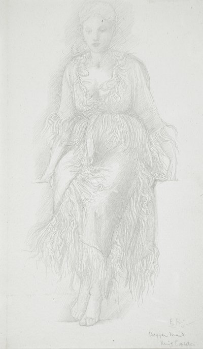 Siddende kvinde af Edward Burne-Jones