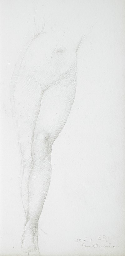 Undersøgelse af kvinders ben af Edward Burne-Jones