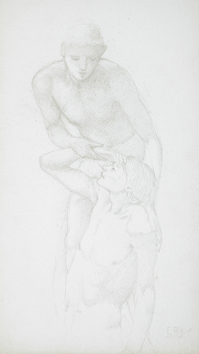 To mandlige nøgenfigurer af Edward Burne-Jones