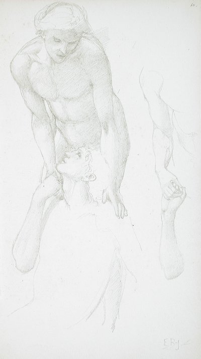 To mandlige nøgenfigurer af Edward Burne-Jones