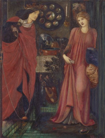 Fair Rosamund og Dronning Eleanor af Edward Burne Jones
