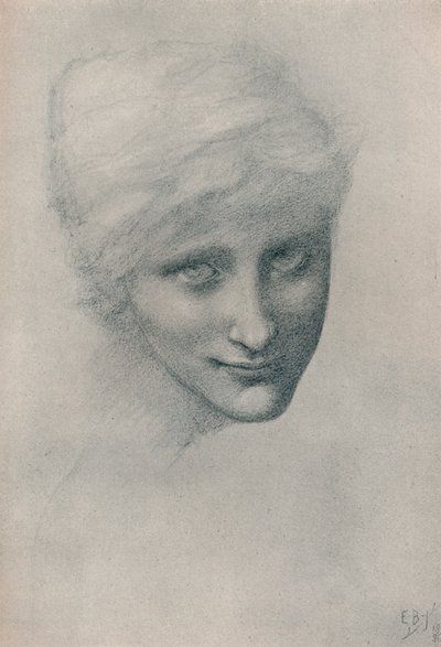 Studie af havfruen, i havets dyb, 1886 af Edward Burne Jones