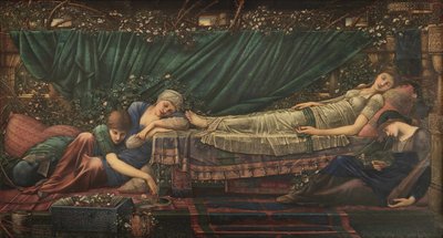 The Legend of Briar Rose: The Sleeping Beauty, 1885-1890. af Edward Burne Jones