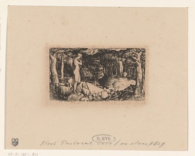 livet på landet Ideelt præsteliv af Edward Calvert (signed by artist)