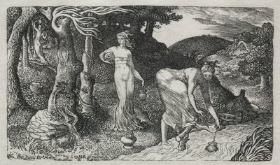 Bækken, 1829. af Edward Calvert