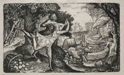The Cyder Feast: A Vision of Joy and Thanksgiving, 1829. af Edward Calvert