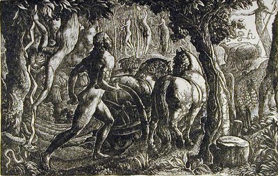 Plovmanden - Christian, der pløjer livets sidste fure af Edward Calvert